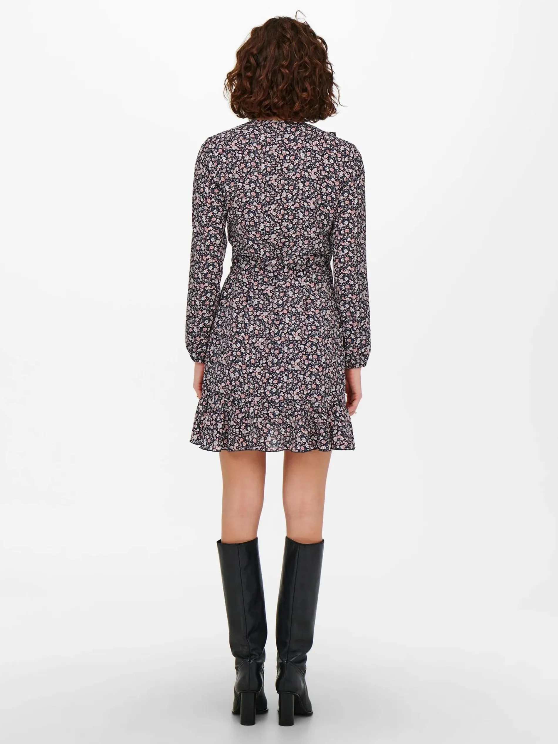 Only ONLCARLY L/S WRAP SHO Wickelkleid