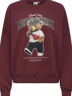Only ONLLINDA L/S BEAR O-NECK CS Sweatshirt