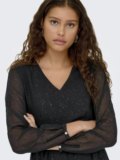 Only ONLSTAR LIFE L/S GLIT Minikleid