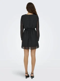 Only ONLSTAR LIFE L/S GLIT Minikleid