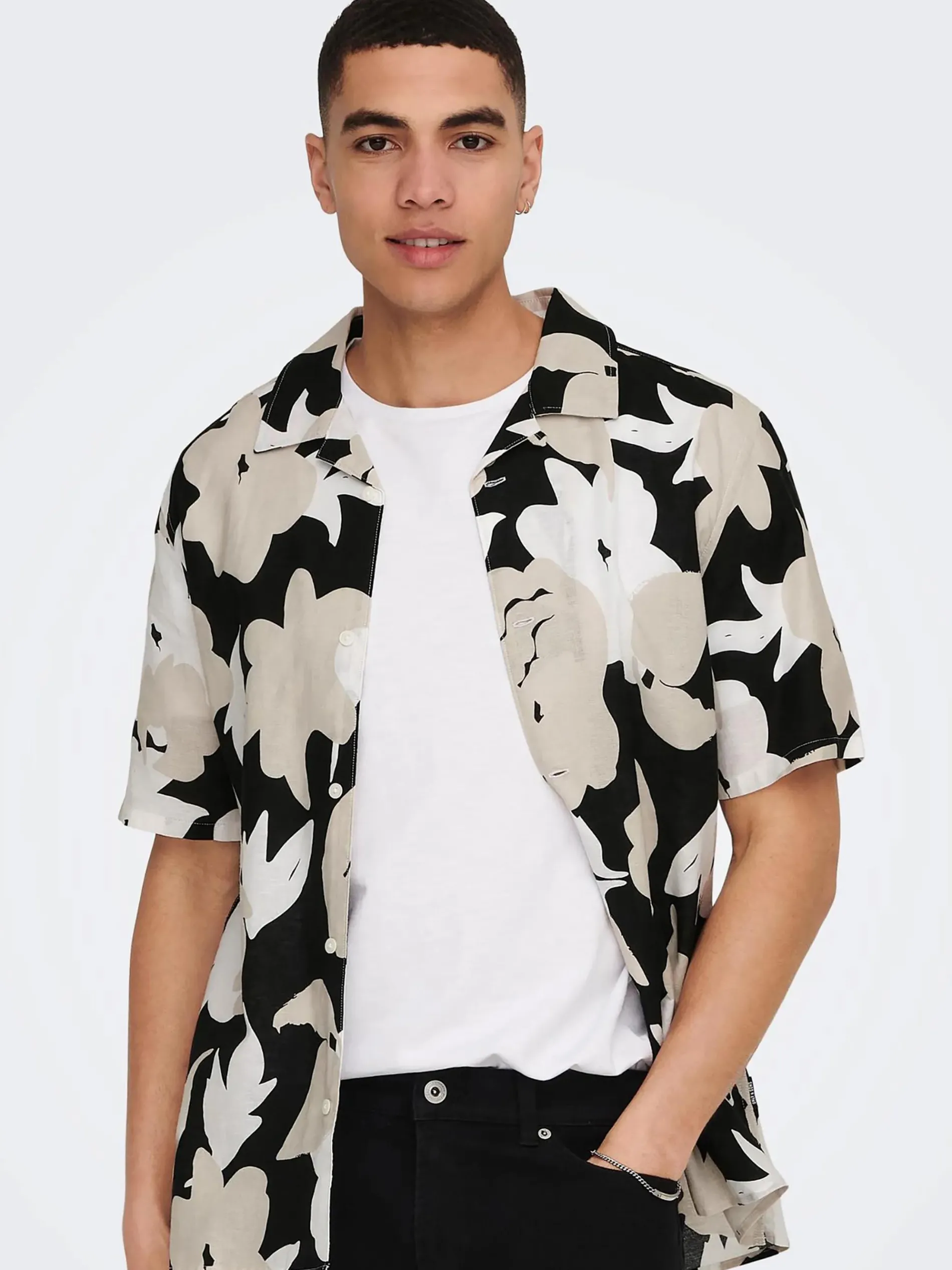 Only&Sons ONSTREV REG CTN LIN A Hemd