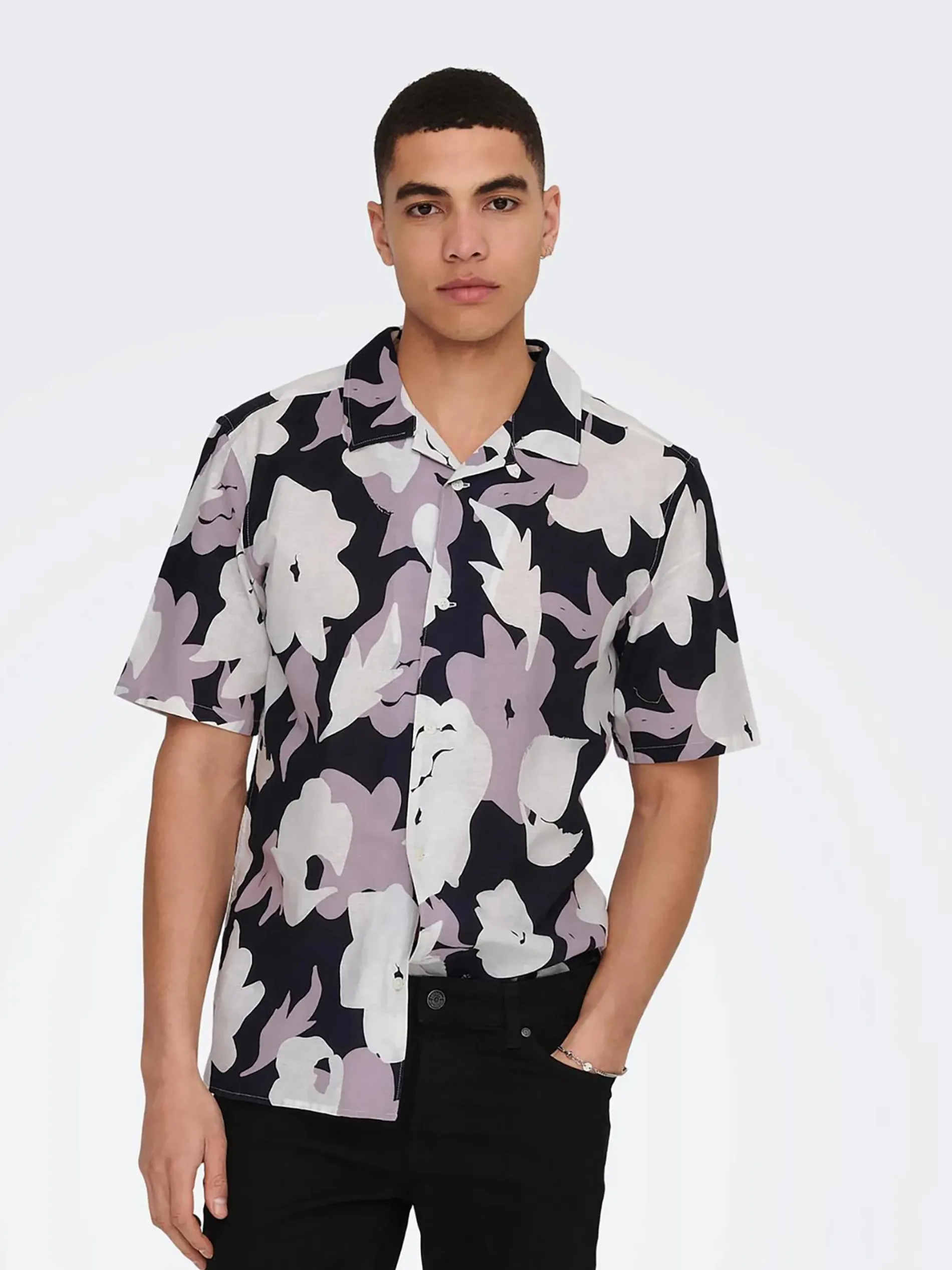 Only&Sons ONSTREV REG CTN LIN A Hemd