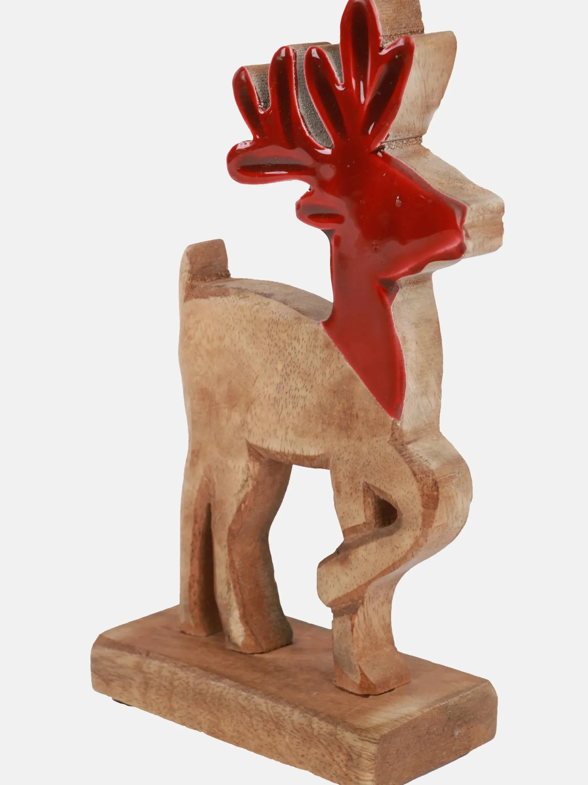 Rentier aus Holz, 20cm