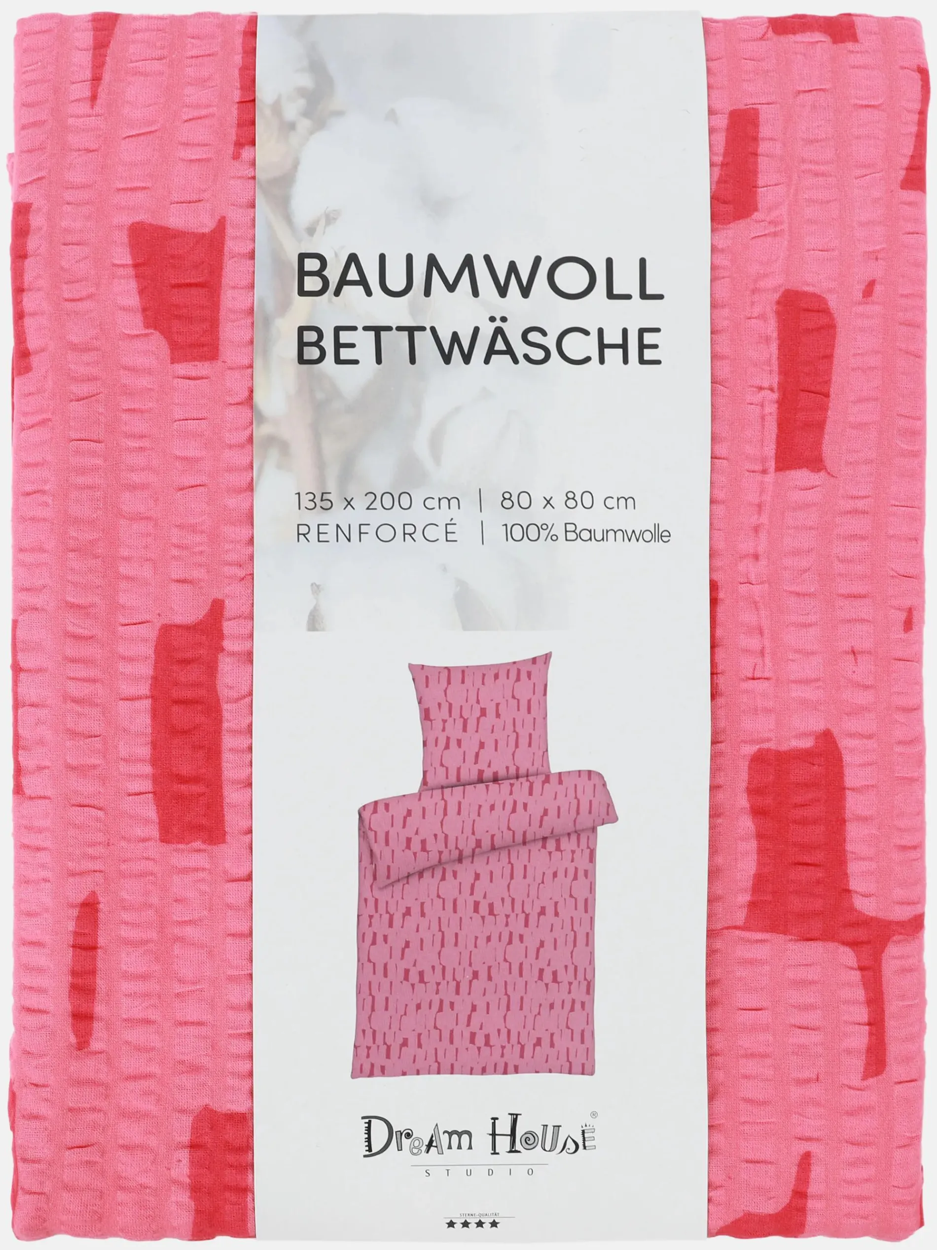 Seersucker Bettwäsche, 135x200cm