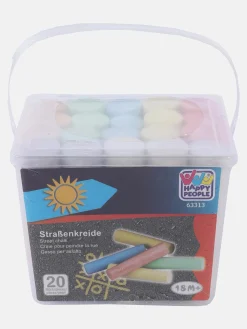 Straßenmalkreide, bunt, 20Stück