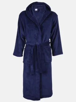 Unisex Teddy Bademantel mit Kapuze
