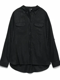 Vero Moda VMBUMPY LS GLITTER Hemdbluse