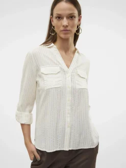 Vero Moda VMBUMPY LS GLITTER Hemdbluse