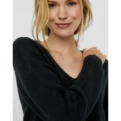 Vero Moda VMCREWLEFILE LS V-NEC Strickpullover