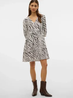 Vero Moda VMDORA DESY 3/4 V-N S Kleid