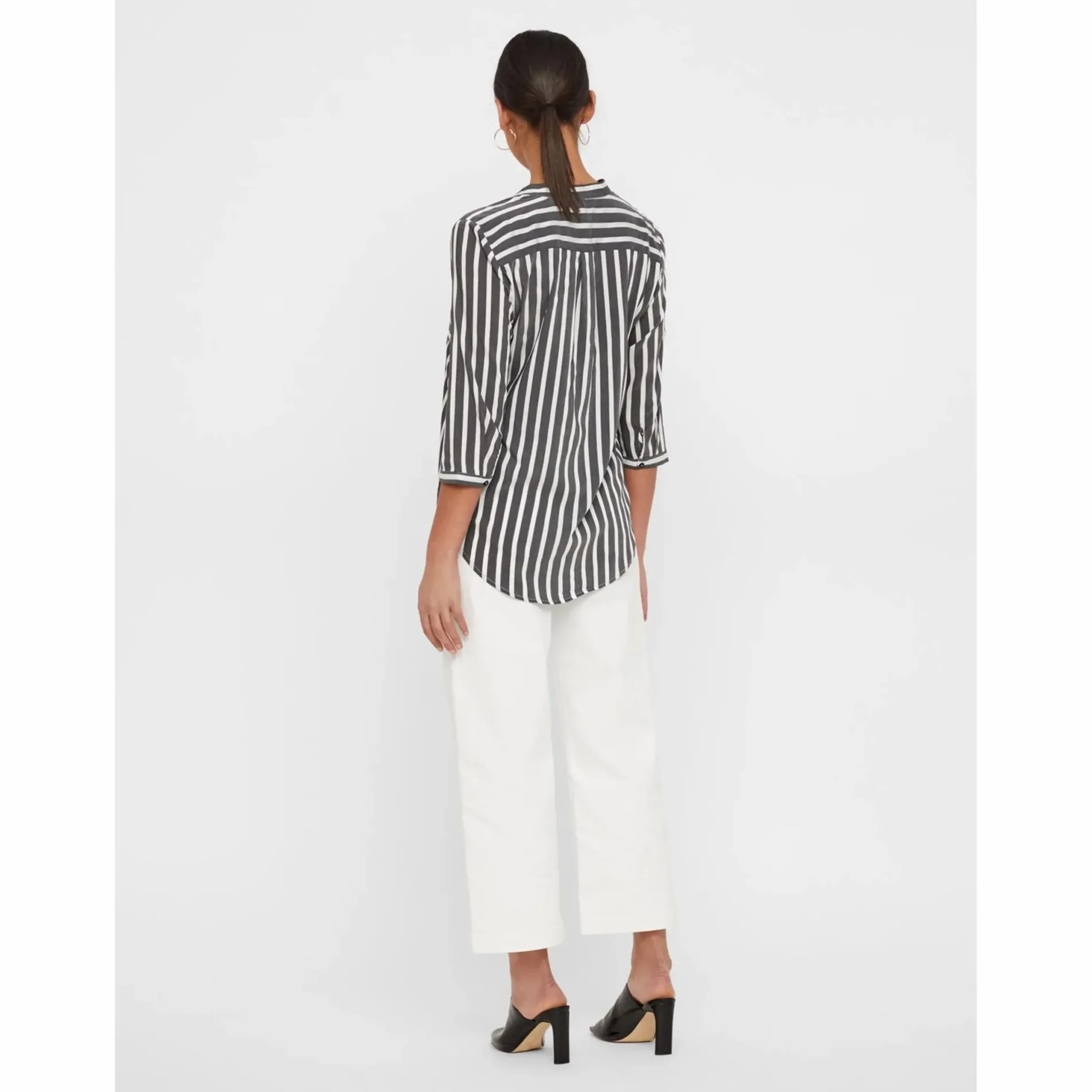 Vero Moda VMERIKA STRIPE 3/4 SH Bluse mit 3/4 Arm