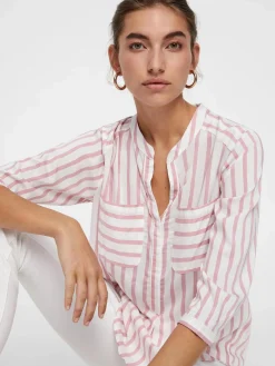 Vero Moda VMERIKA STRIPE 3/4 SH Bluse mit 3/4 Arm