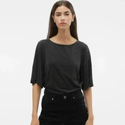 Vero Moda VMKANVA 2/4 TOP JRS Glitzershirt