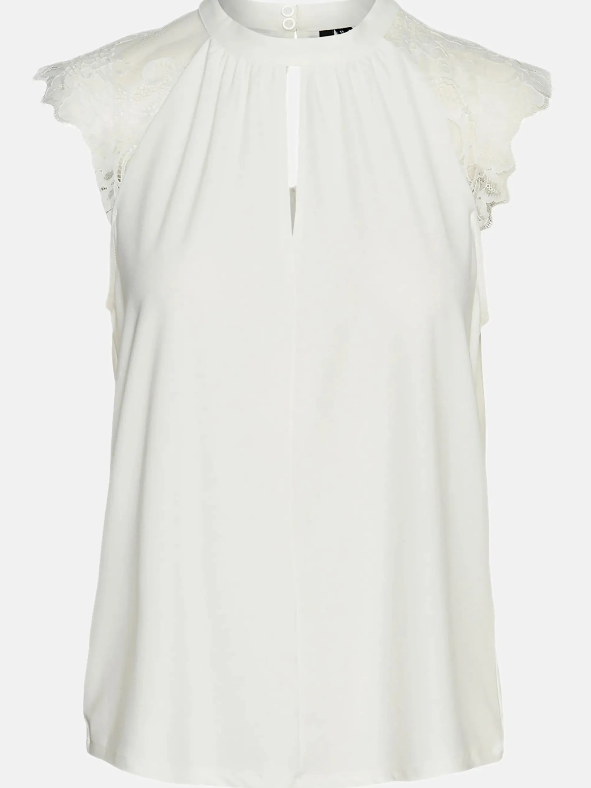 Vero Moda VMMILLA SL LACE TEE G Spitzentop
