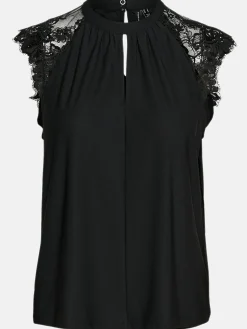 Vero Moda VMMILLA SL LACE TEE G Spitzentop