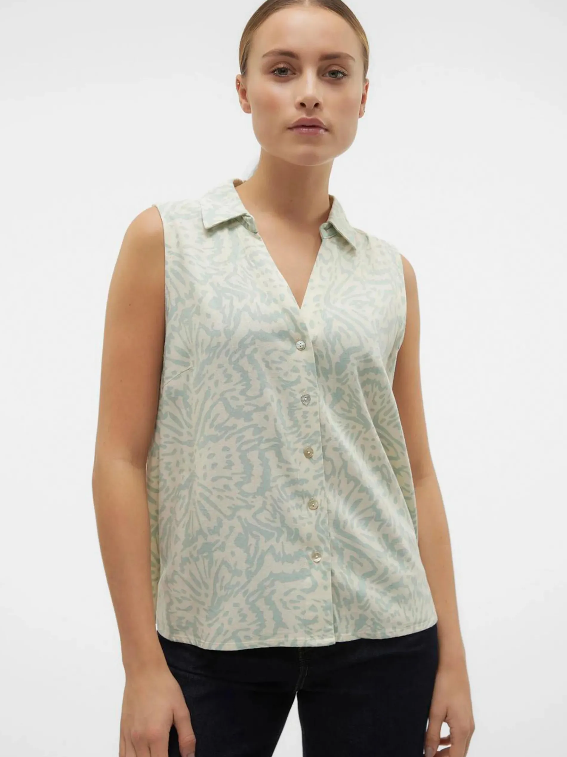 Vero Moda VMMYMILO SL V-NECK SH Blusen Top