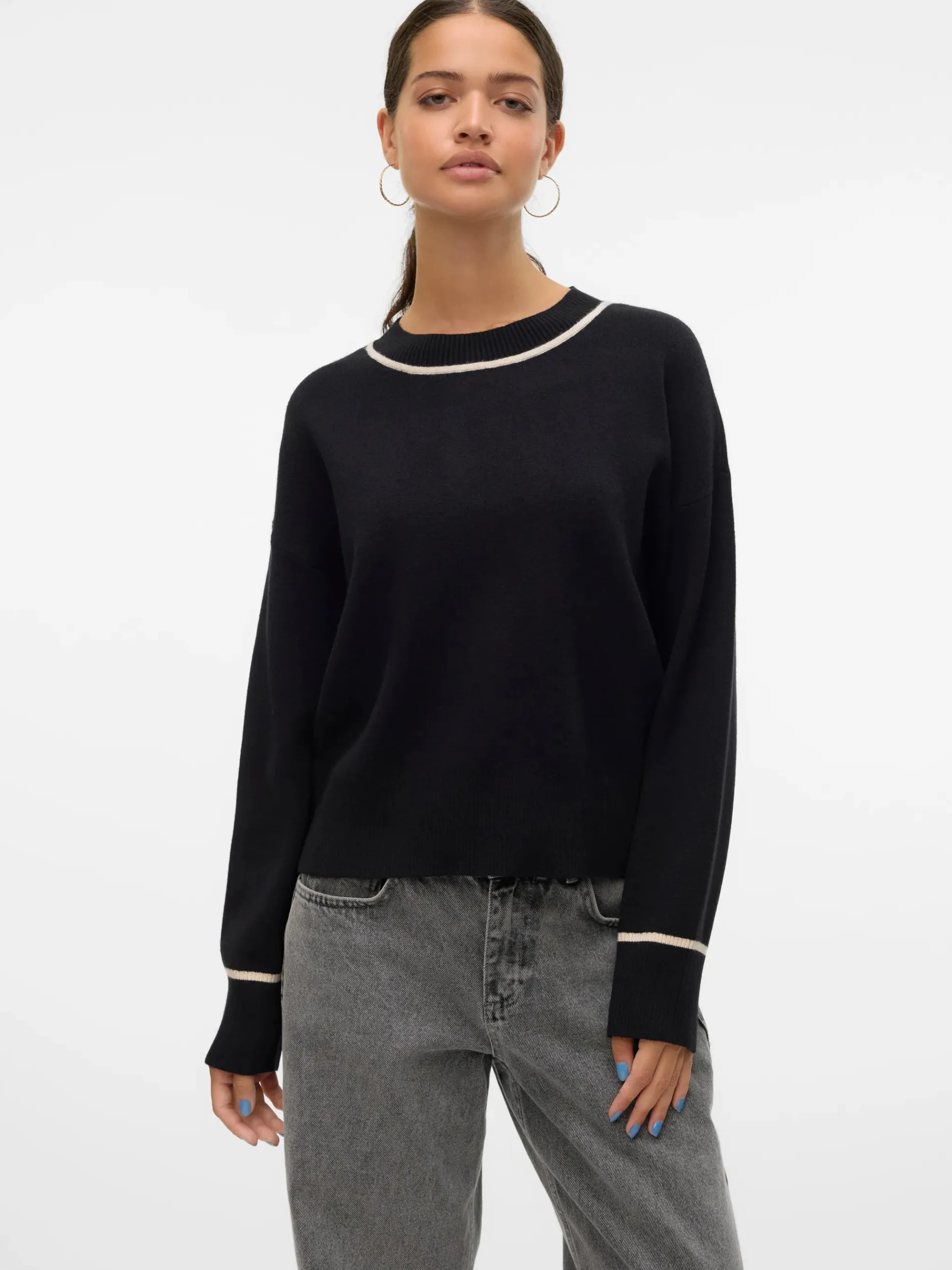 Vero Moda VMSABA LS O-NECK CONT Pullover