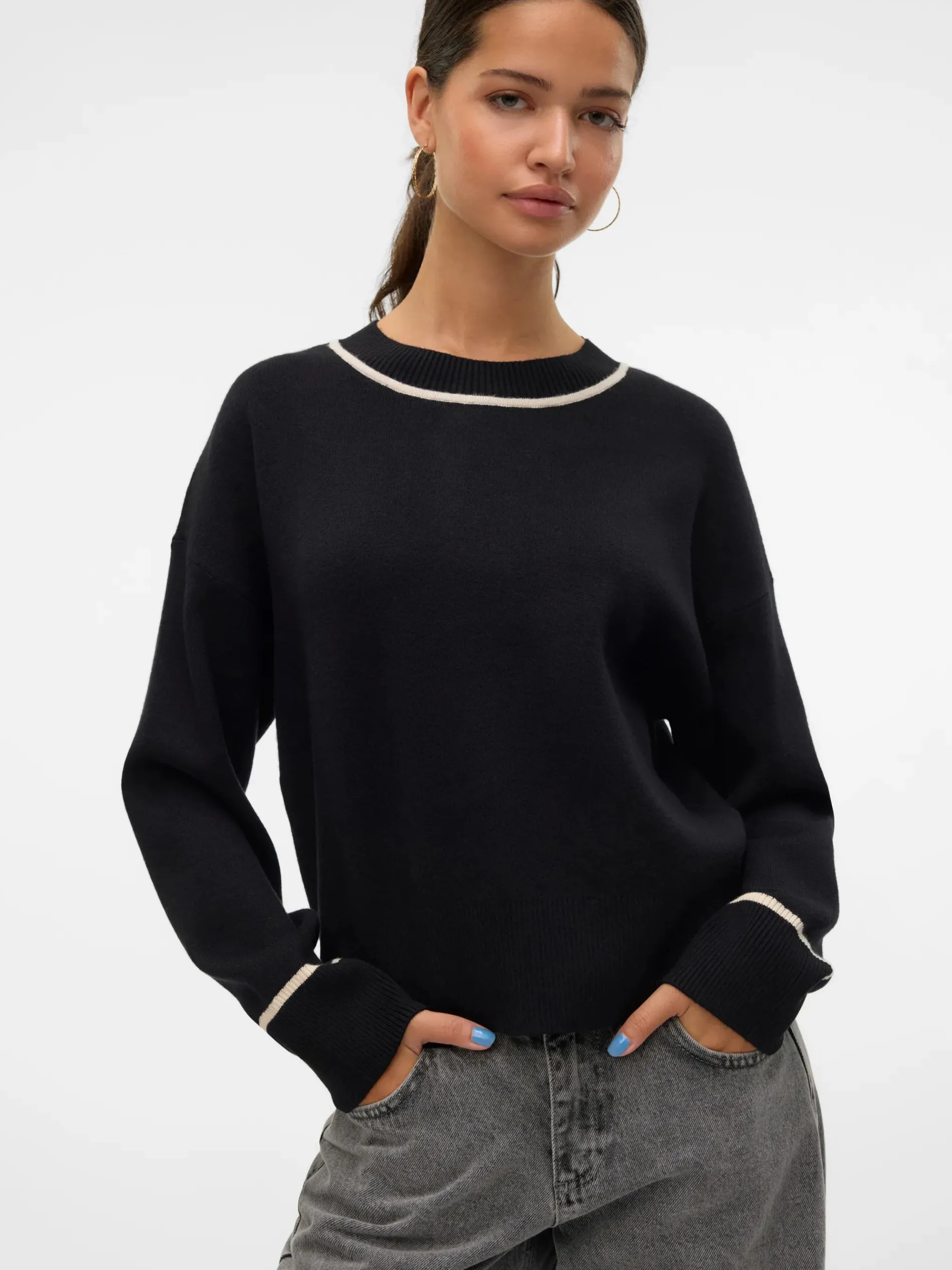 Vero Moda VMSABA LS O-NECK CONT Pullover