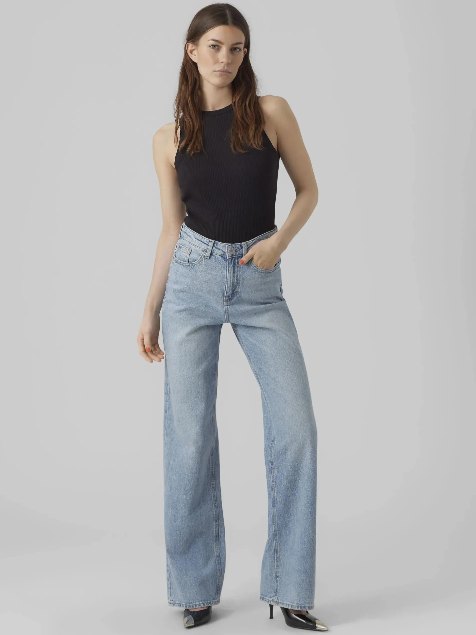 Vero Moda VMTESSA HR STRAIGHT J Jeans