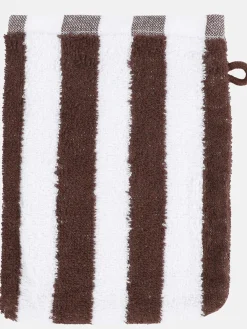 Waschhandschuh gestreift, 16x21cm