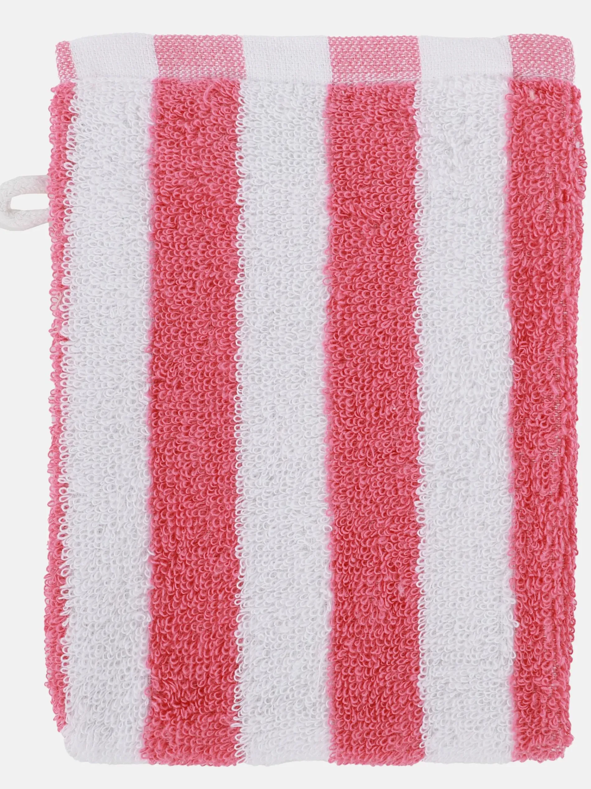 Waschhandschuh gestreift 16x21 cm