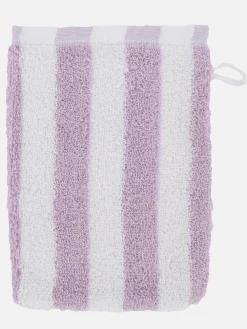 Waschhandschuh gestreift 16x21 cm