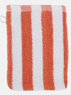 Waschhandschuh gestreift 16x21 cm