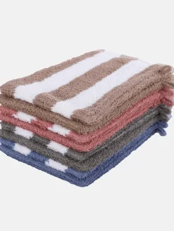 Waschhandschuh gestreift 16x21 cm