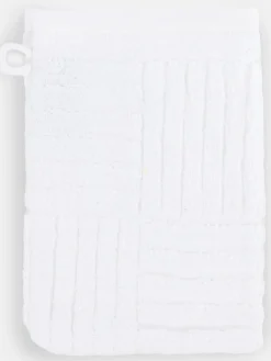 Waschhandschuh mit Carremuster 16x22cm