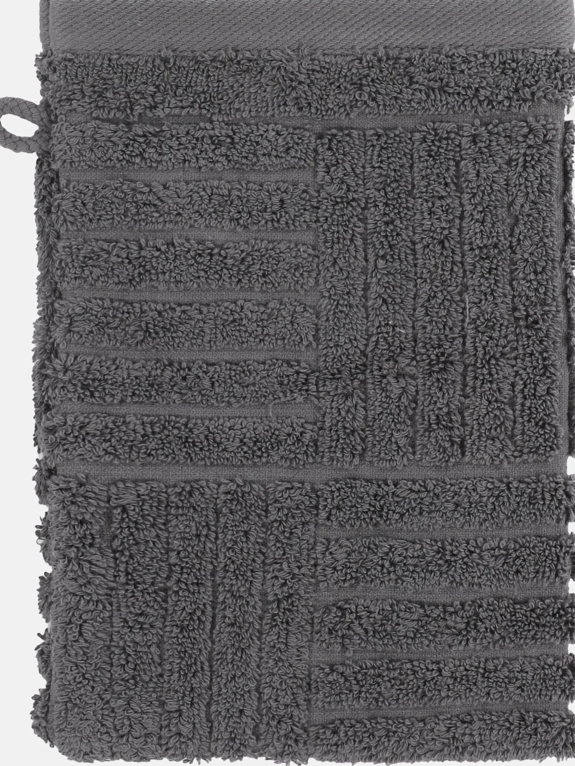 Waschhandschuh mit Carremuster 16x22cm