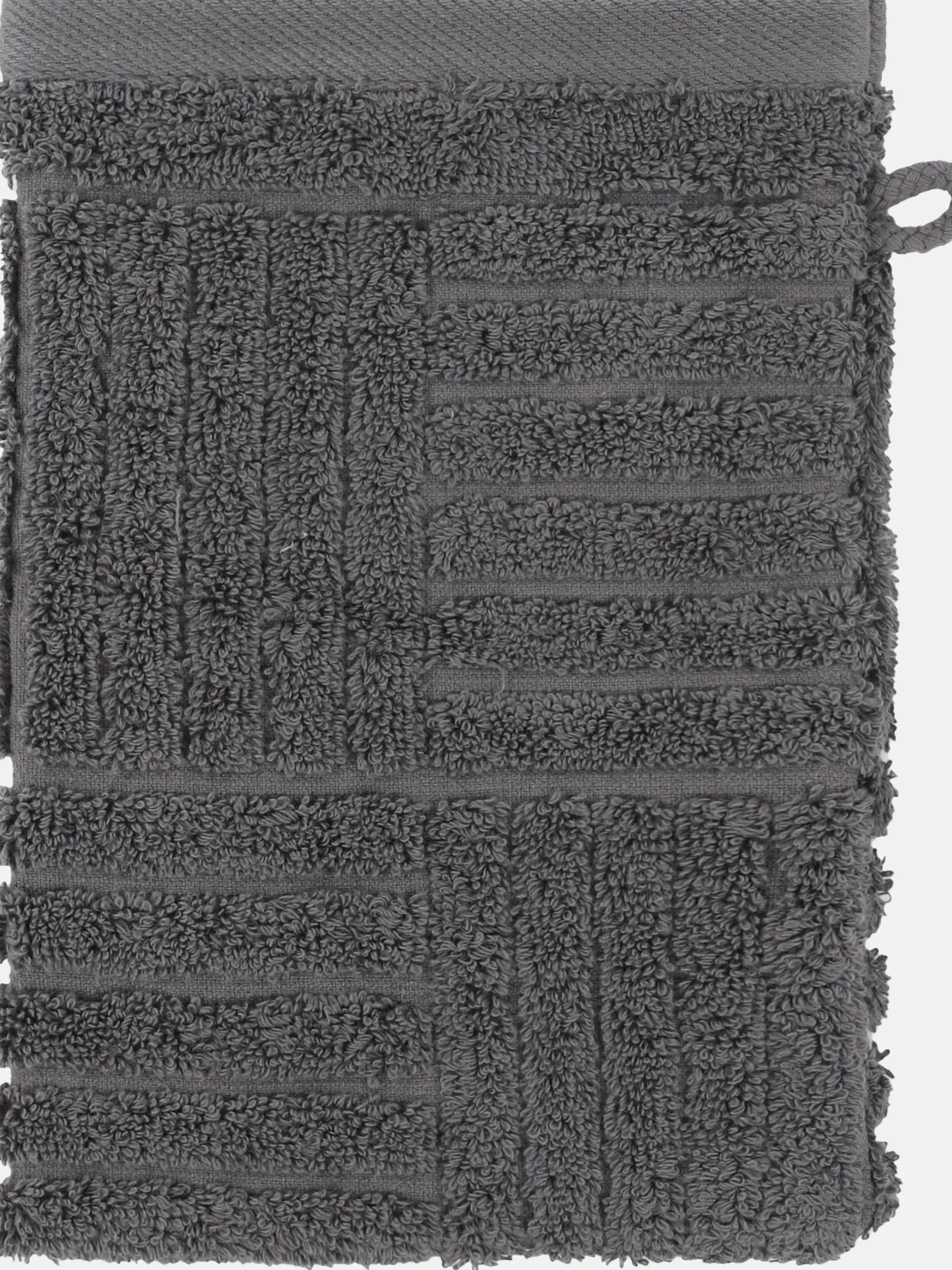 Waschhandschuh mit Carremuster 16x22cm