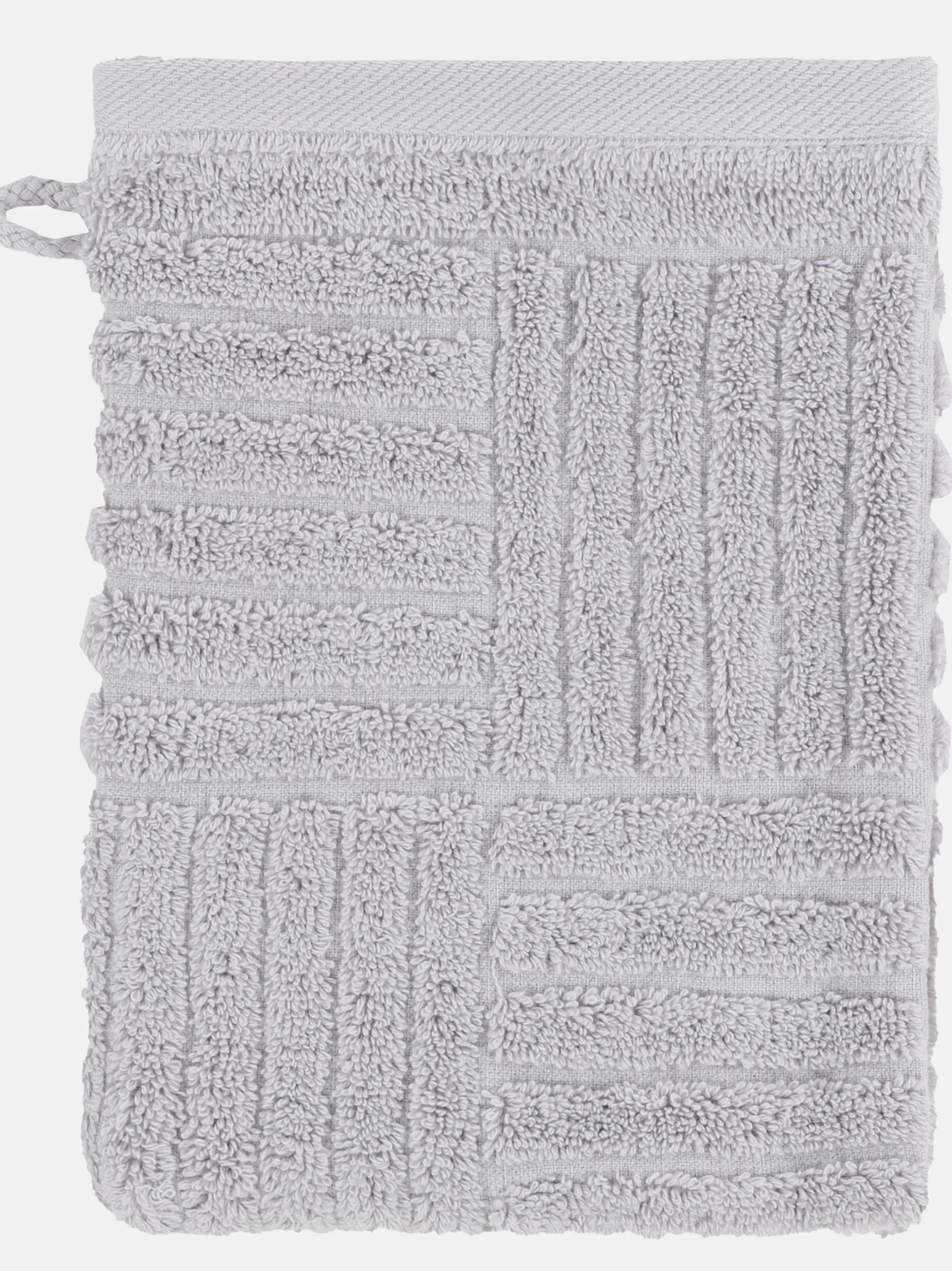 Waschhandschuh mit Carremuster 16x22cm