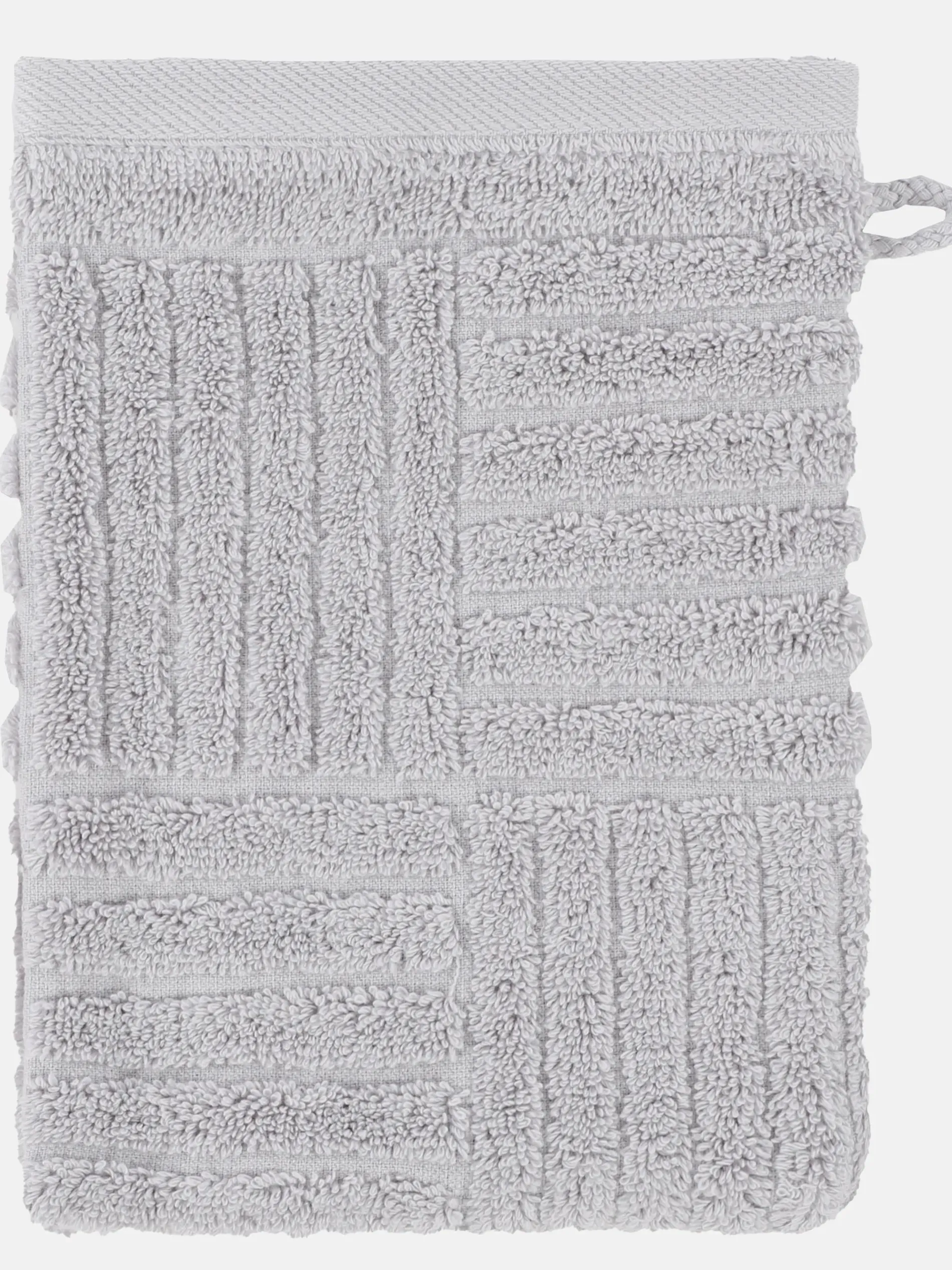 Waschhandschuh mit Carremuster 16x22cm