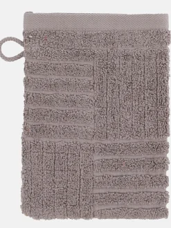 Waschhandschuh mit Carremuster 16x22cm