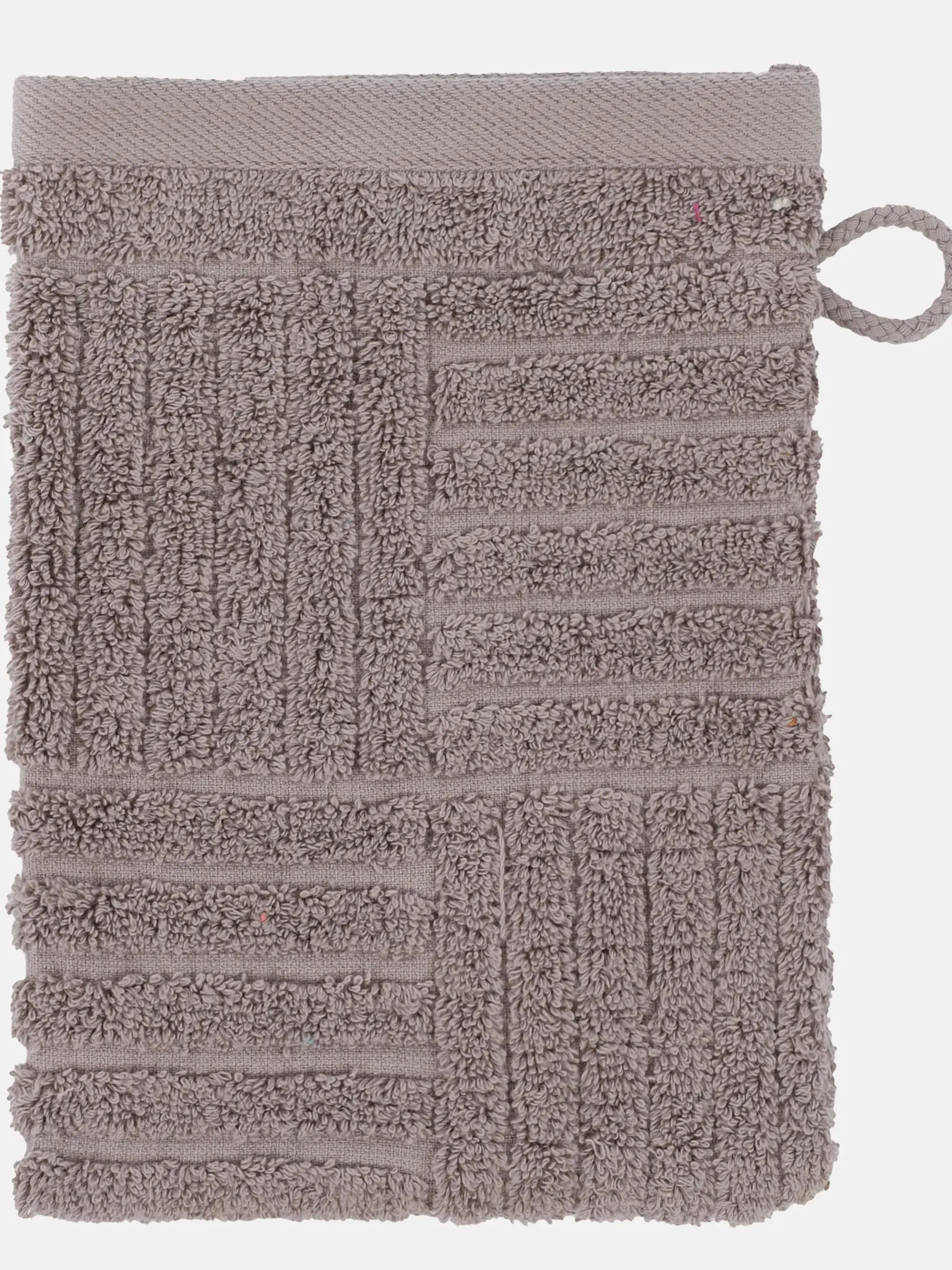 Waschhandschuh mit Carremuster 16x22cm