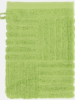 Waschhandschuh mit Carremuster 16x22cm