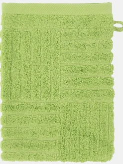 Waschhandschuh mit Carremuster 16x22cm