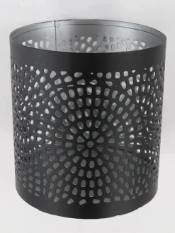 Windlicht aus Metall, 9x9x10cm